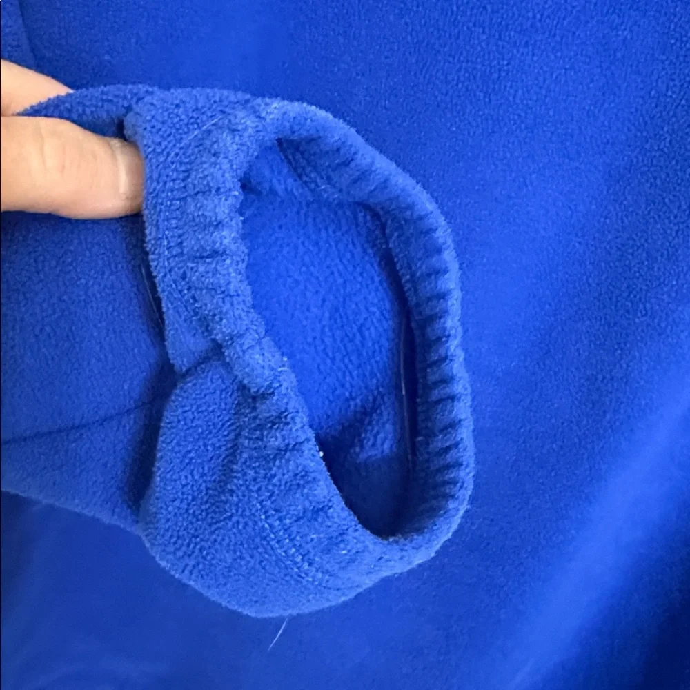 Men's Blue Half-Zip Fleece Sweater. XXL